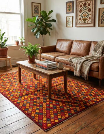4' 1 x 5' 8 Hand Knotted Balouch Wool Rug