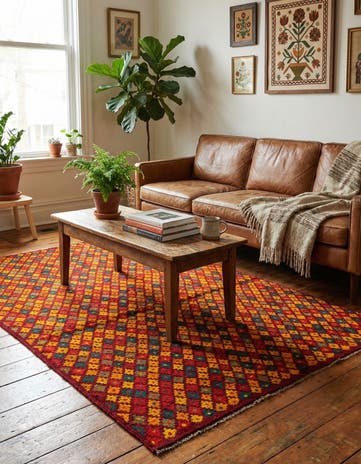4' 1 x 5' 8 Hand Knotted Balouch Wool Rug