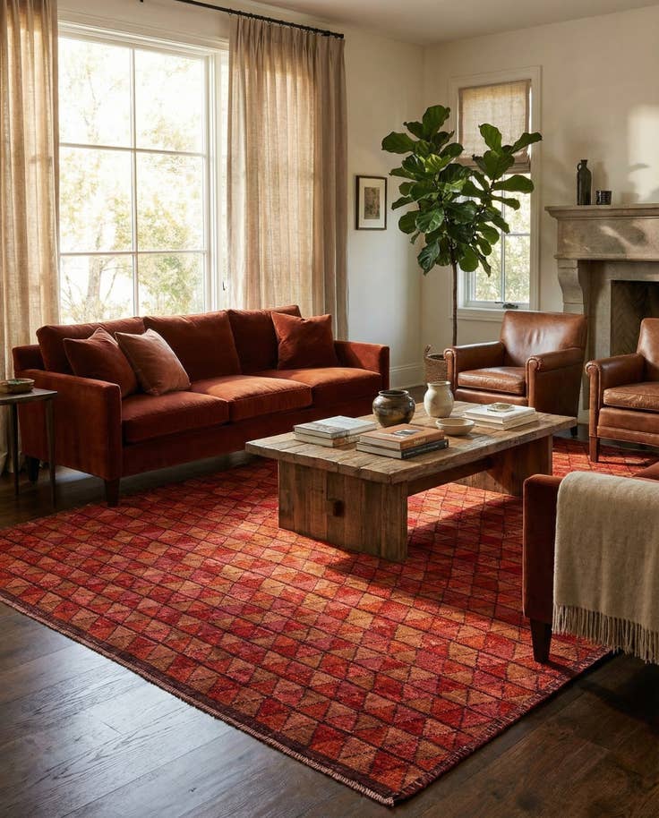 Detail image of 9' 2 x 12' 3 Hand Knotted Darya Wool Rug