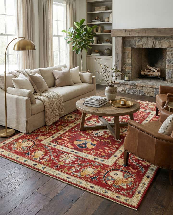 5' 8 x 7' 9 Hand Knotted Kazak Rug