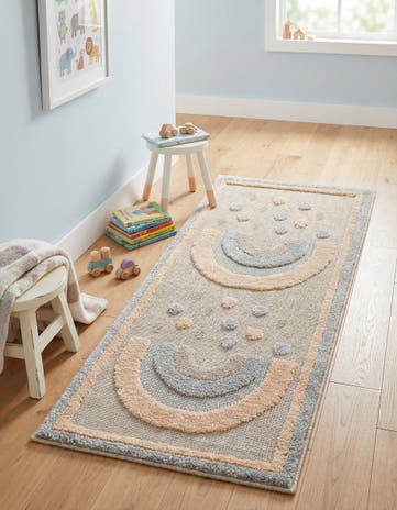 2' x 4' Whimsy Kids Runner Rug