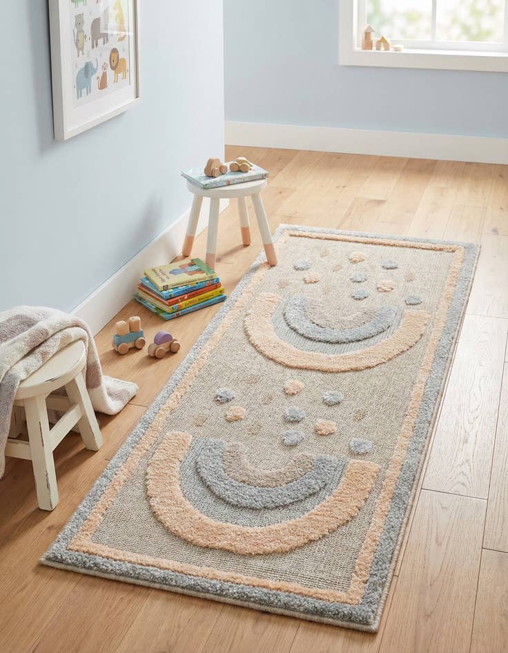 Detail image of 2' x 4' Whimsy Kids Runner Rug