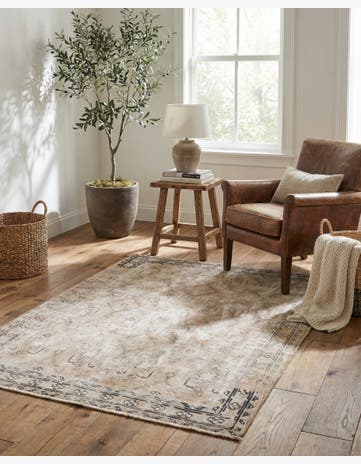 3' 3 x 5' Hand Knotted Ultra Vintage Persian Wool Rug