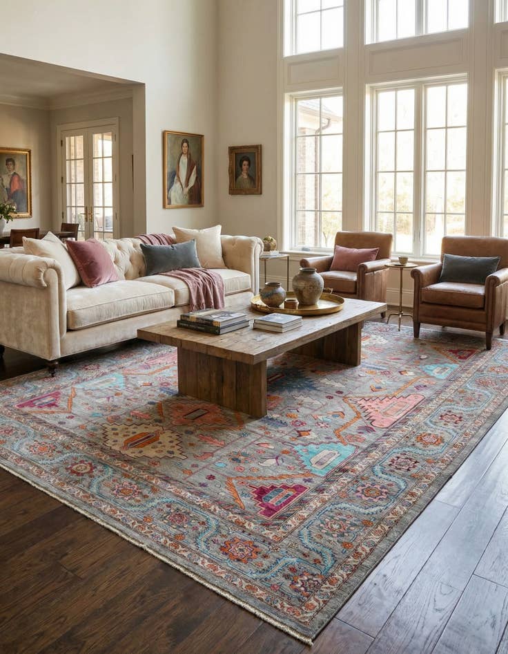 Detail image of 8' 10 x 11' 9 Ariana Wool Rug