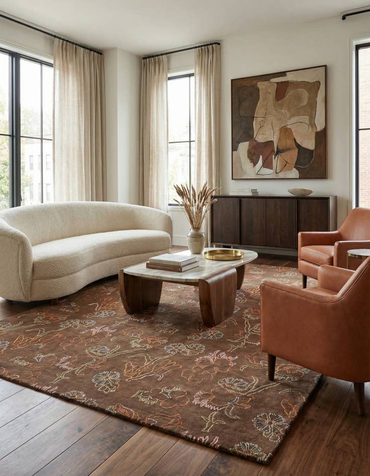 Detail image of 7' 4 x 9' 10  Hand Knotted Modern Nehmo Rug