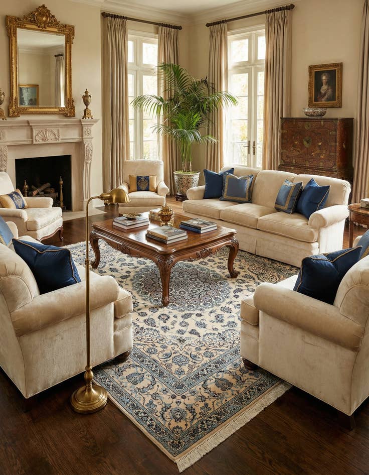 Detail image of 8' 3 x 8' 3 Nain Square Rug