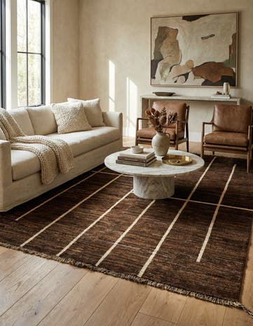 5' x 6' 6 Hand Knotted Moroccan Wool Rug