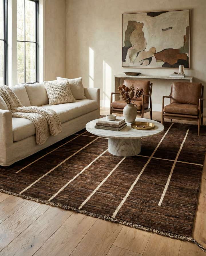 5' x 6' 6 Hand Knotted Moroccan Wool Rug