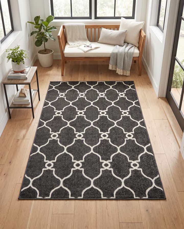 4' x 6' Easy-Clean Lattice Indoor / Outdoor Rug