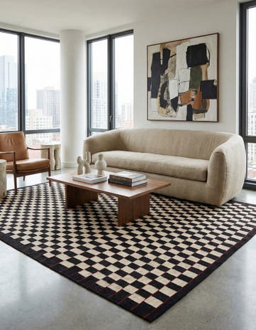8' 3 x 9' 5 Hand Woven Kilim Modern Wool Rug