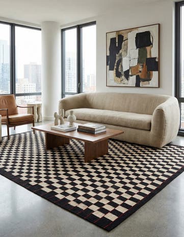 8' 3 x 9' 5 Hand Woven Kilim Modern Wool Rug