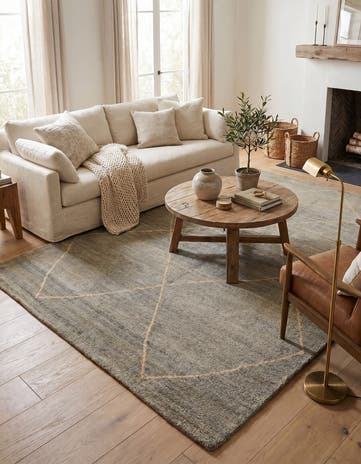 4' 7 x 6' 8 Hand Knotted Darya Wool Rug
