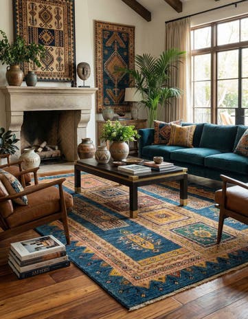 5' x 7' 5 Luribaft Wool Rug