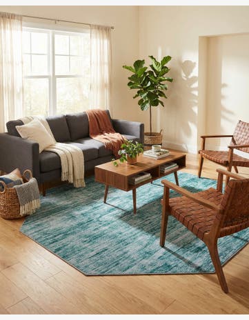 7' 7 x 7' 7 Asha Octagon Rug