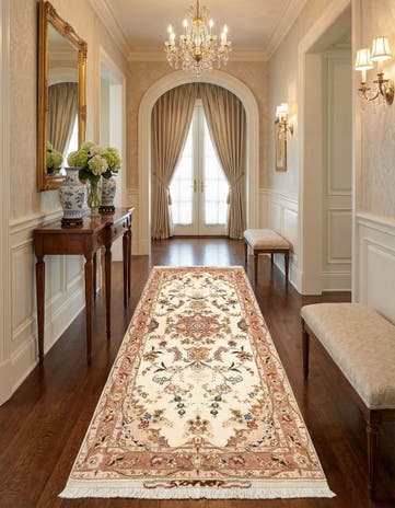 2' 7 x 7' 2 Tabriz Runner Rug
