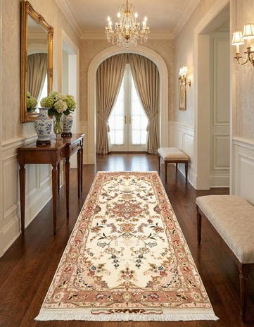 2' 7 x 7' 2 Tabriz Runner Rug