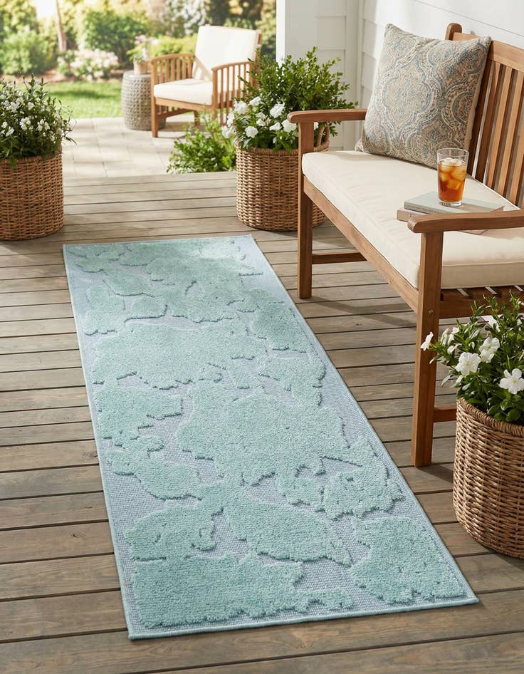 Detail image of 2' x 6'  Washable Aruba Indoor / Outdoor Runner Rug