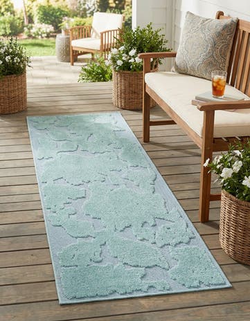 2' x 6' Easy-Clean Aruba Indoor / Outdoor Runner Rug