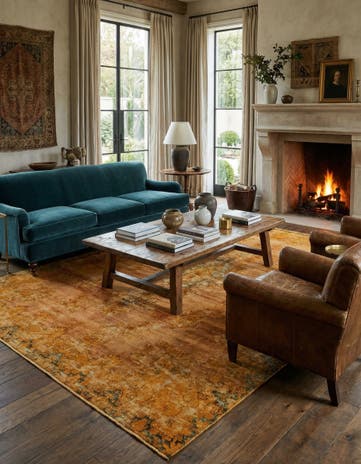 7' 10 x 10' 10 Hand Knotted Ultra Vintage Persian Wool Rug