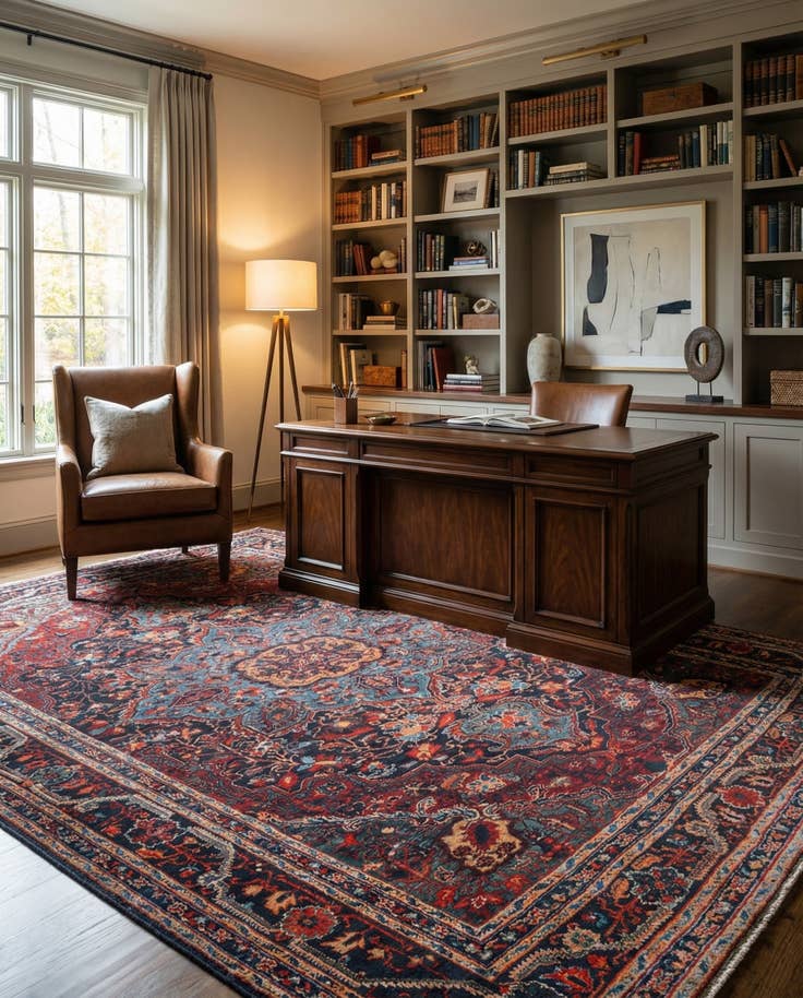 Detail image of 9' x 12' Washable Timeless Rug