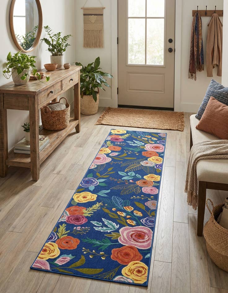 Detail image of 2' x 8' Blossom Runner Rug