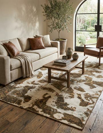 5' 8 x 8' 6 Hand Knotted Ultra Vintage Persian Wool Rug