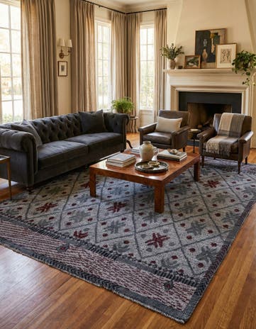 8' 4 x 10' Hand Knotted Darya Wool Rug
