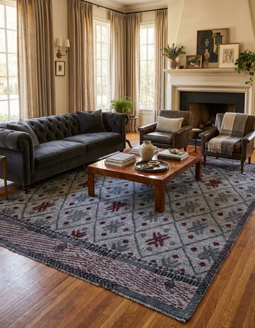 8' 4 x 10' Hand Knotted Darya Wool Rug