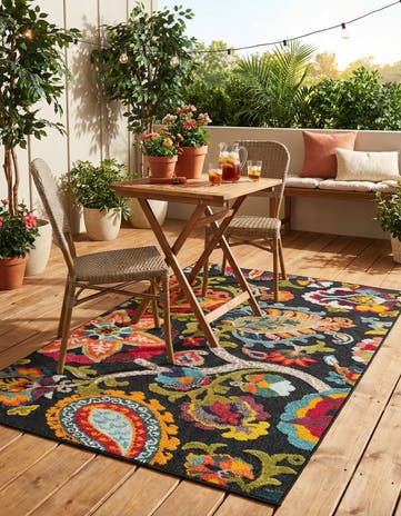 4' x 6' Easy-Clean Casablanca Indoor / Outdoor Rug