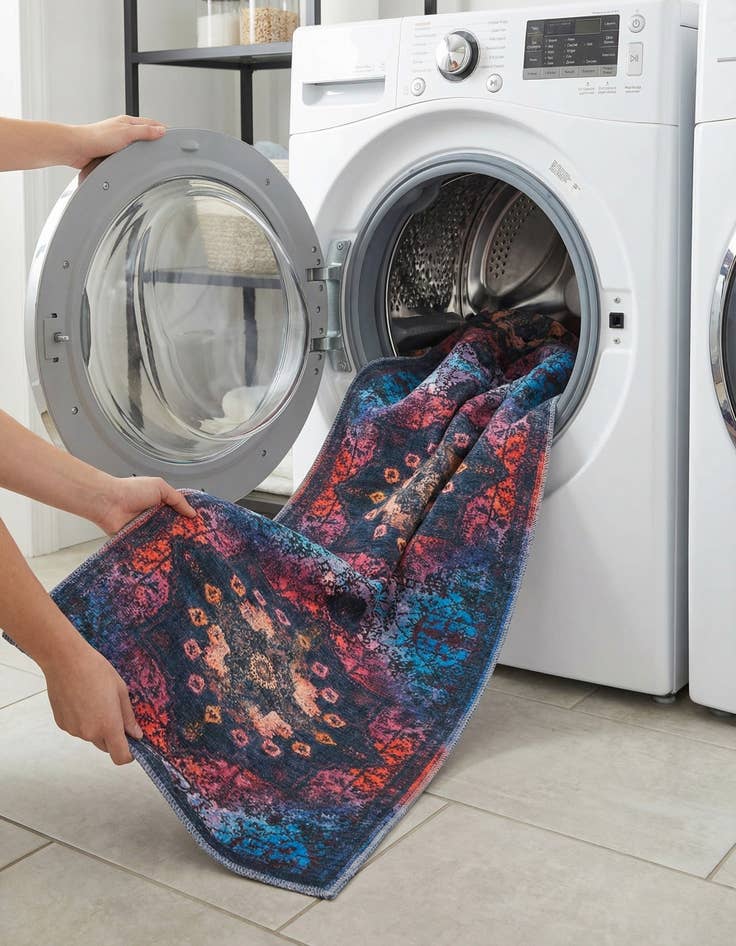 Detail image of 2' x 13'  Washable Renaissance Runner Rug