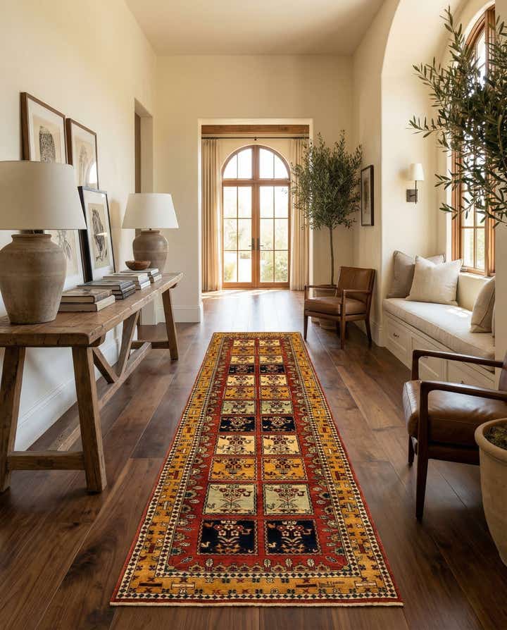 2' 8 x 9' 11 Luribaft Wool Runner Rug