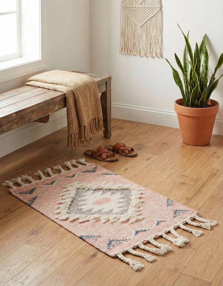 Detail image of  2' x 3' 1  Hand Woven Arizona Wool Rug