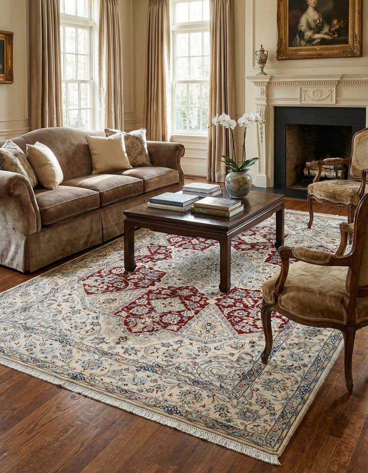 Detail image of 4' 9 x 7' 7 Nain Rug