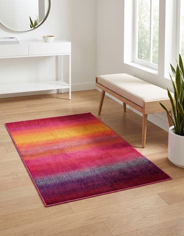 3' 3 x 5' 3 Washable Hyacinth Rug