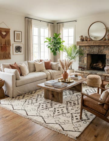9' 3 x 11' 4 Hand Knotted Moroccan Wool Rug