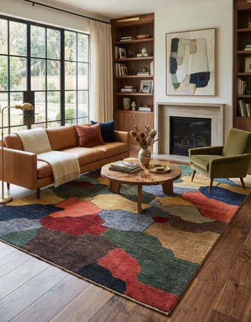 5' 10 x 7' 6 Hand Knotted Modern Ziegler Rug