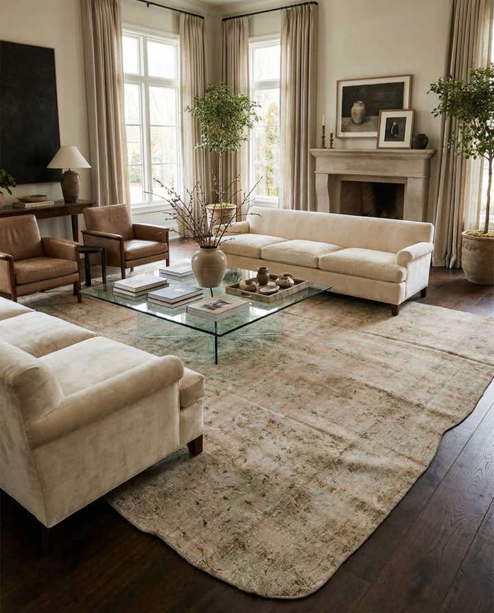 9' x 11' 2 Hand Knotted Ultra Vintage Persian Wool Rug