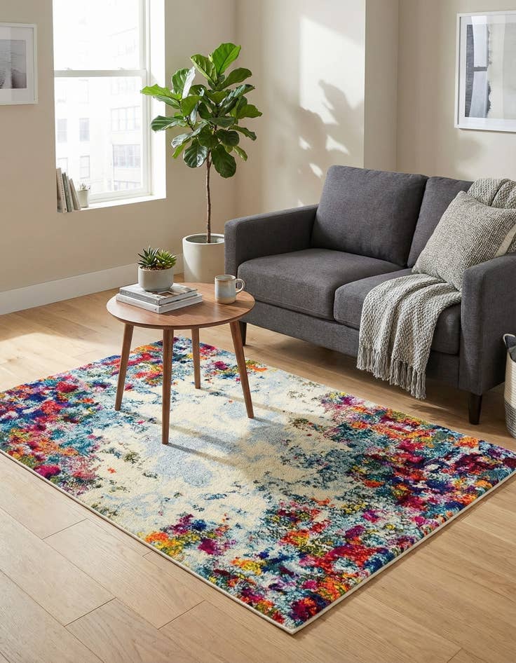 Detail image of  2' 2 x 3'  Washable Theia Rug