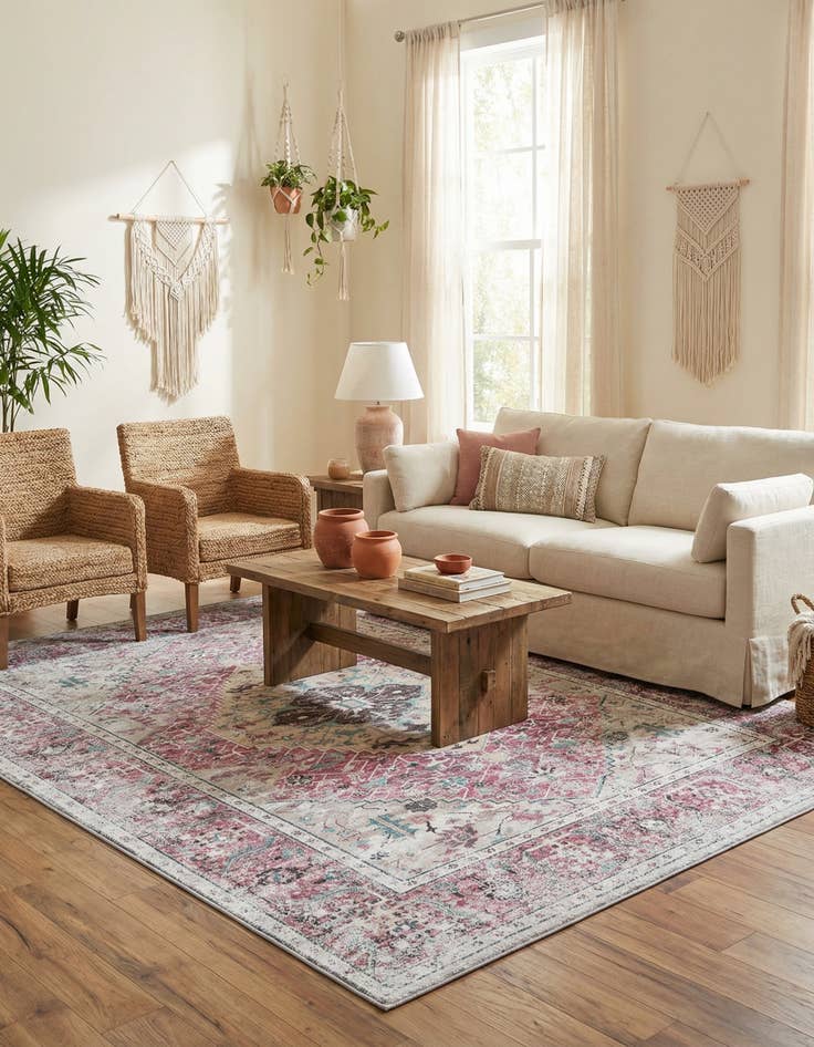 Detail image of 7' 10 x 10' Washable Yara Rug