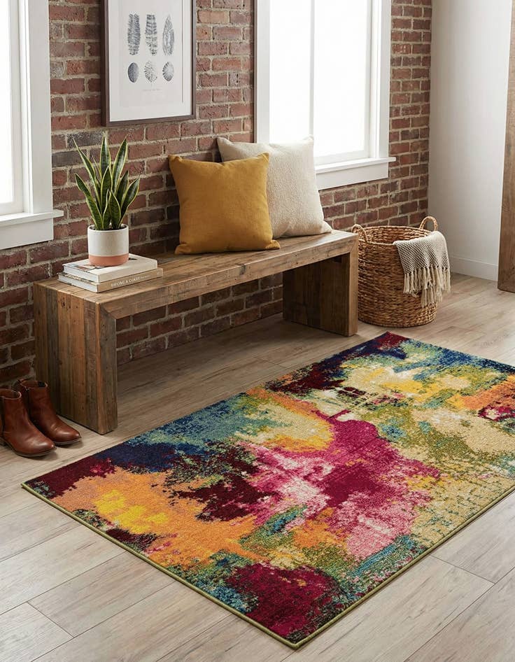 Detail image of  2' x 3'  Washable Hyacinth Rug