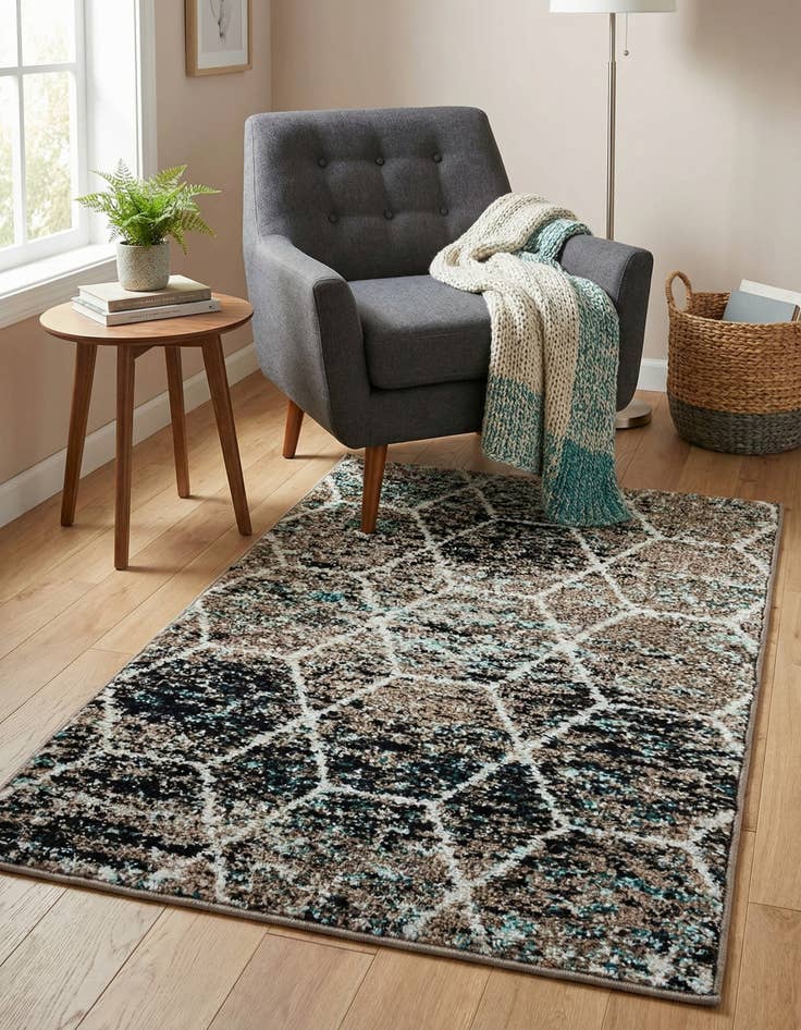 Detail image of 2' x 3' Trellis Frieze Rug