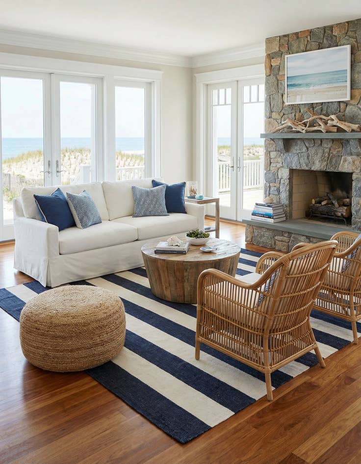 Detail image of  9' x 12'  Hand Woven Jill Zarin Hamptons Rug