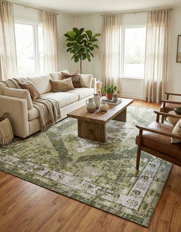 10' x 14' Easy-Clean Traditional Indoor / Outdoor Rug