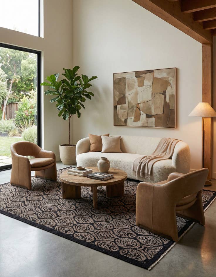 Detail image of 8' x 10'  Hand Knotted Darya Wool Rug