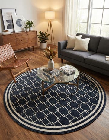 Jill Zarin 7' 10 x 7' 10 Metropolitan Uptown Round Rug
