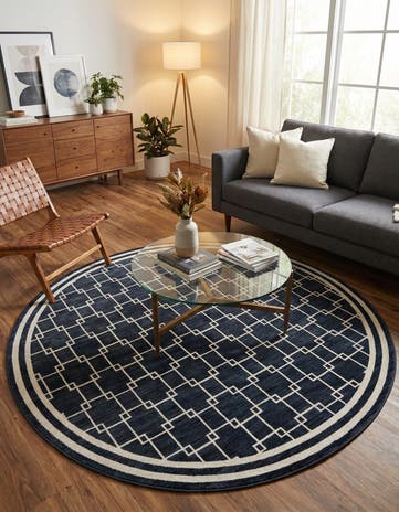 Jill Zarin 7' 10 x 7' 10 Metropolitan Uptown Round Rug