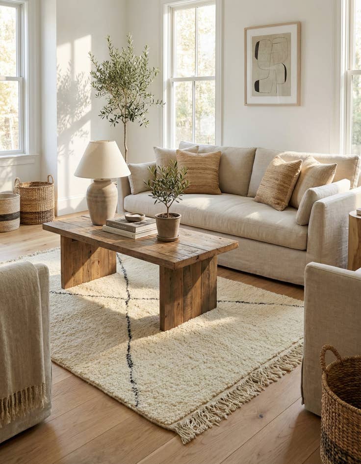 Detail image of 3' 3 x 5' 1  Hand Knotted Moroccan Wool Rug