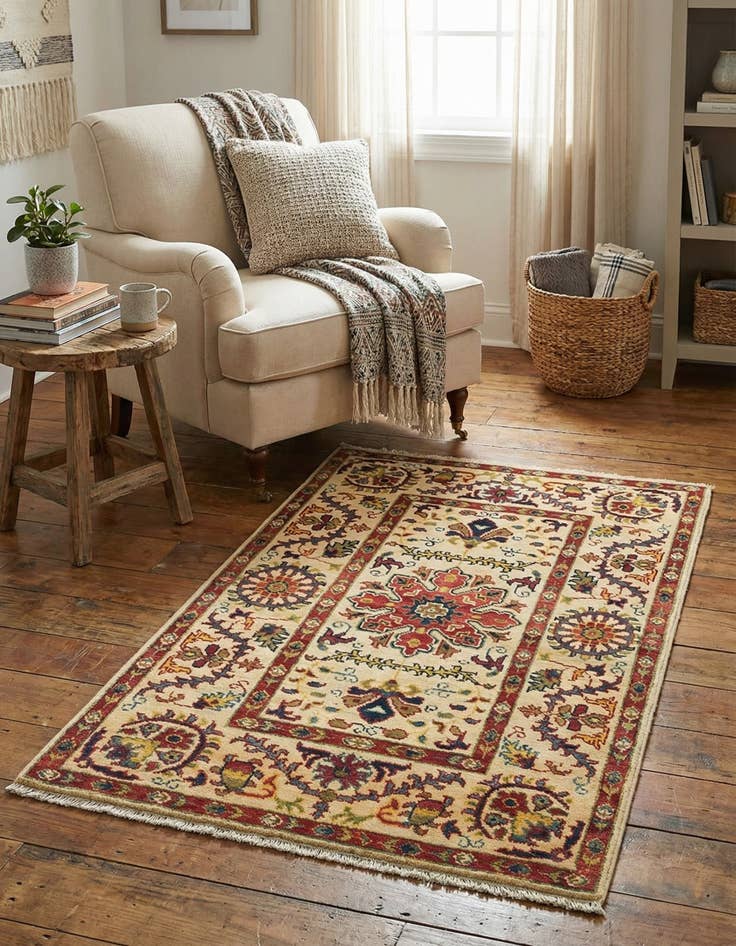 Detail image of 2' 9 x 4' 1 Hand Knotted Kazak Rug