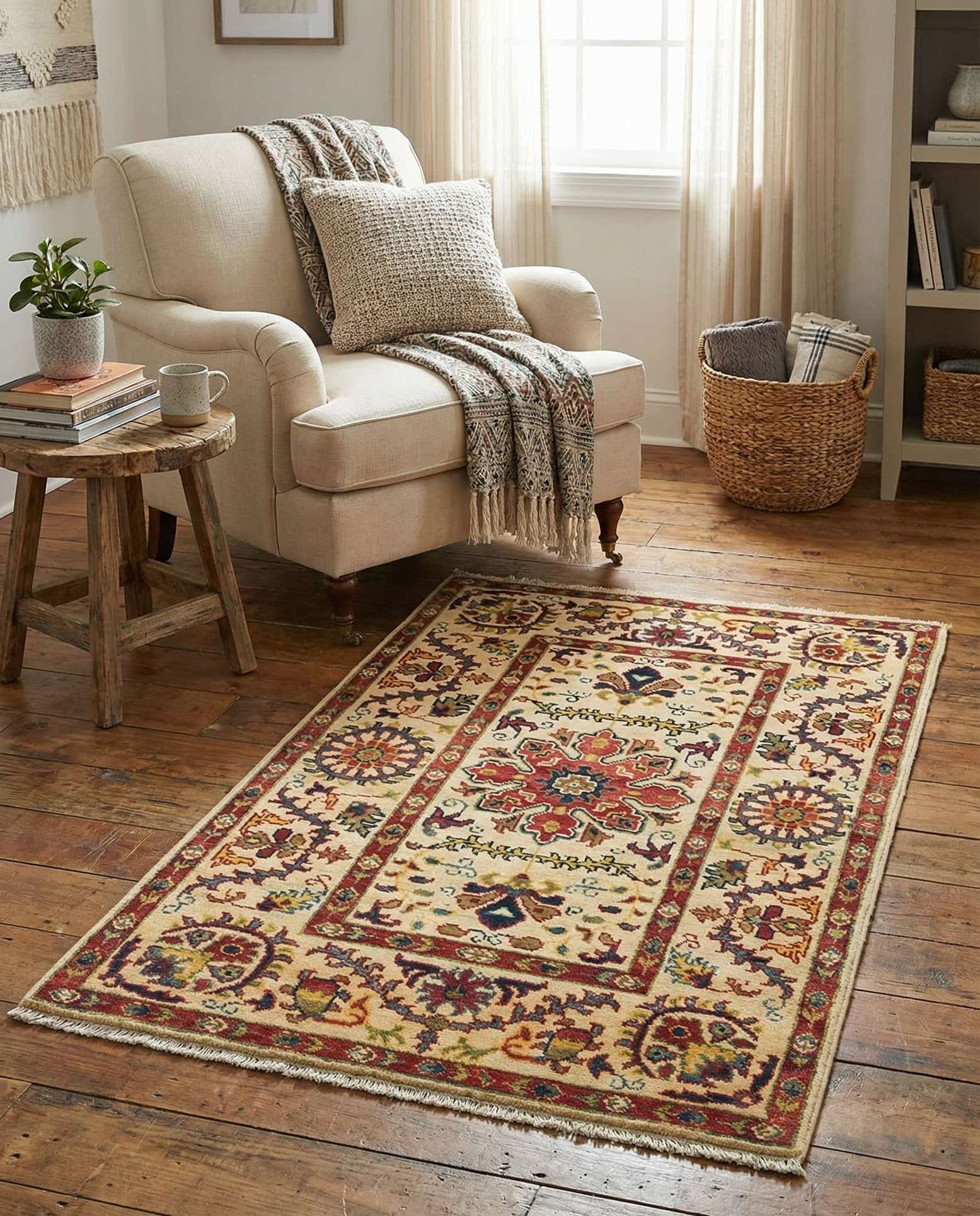 2' 9 x 4' 1 Hand Knotted Kazak Rug