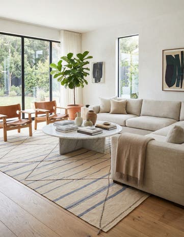 9' 7 x 12' 9 Hand Woven Kilim Modern Wool Rug